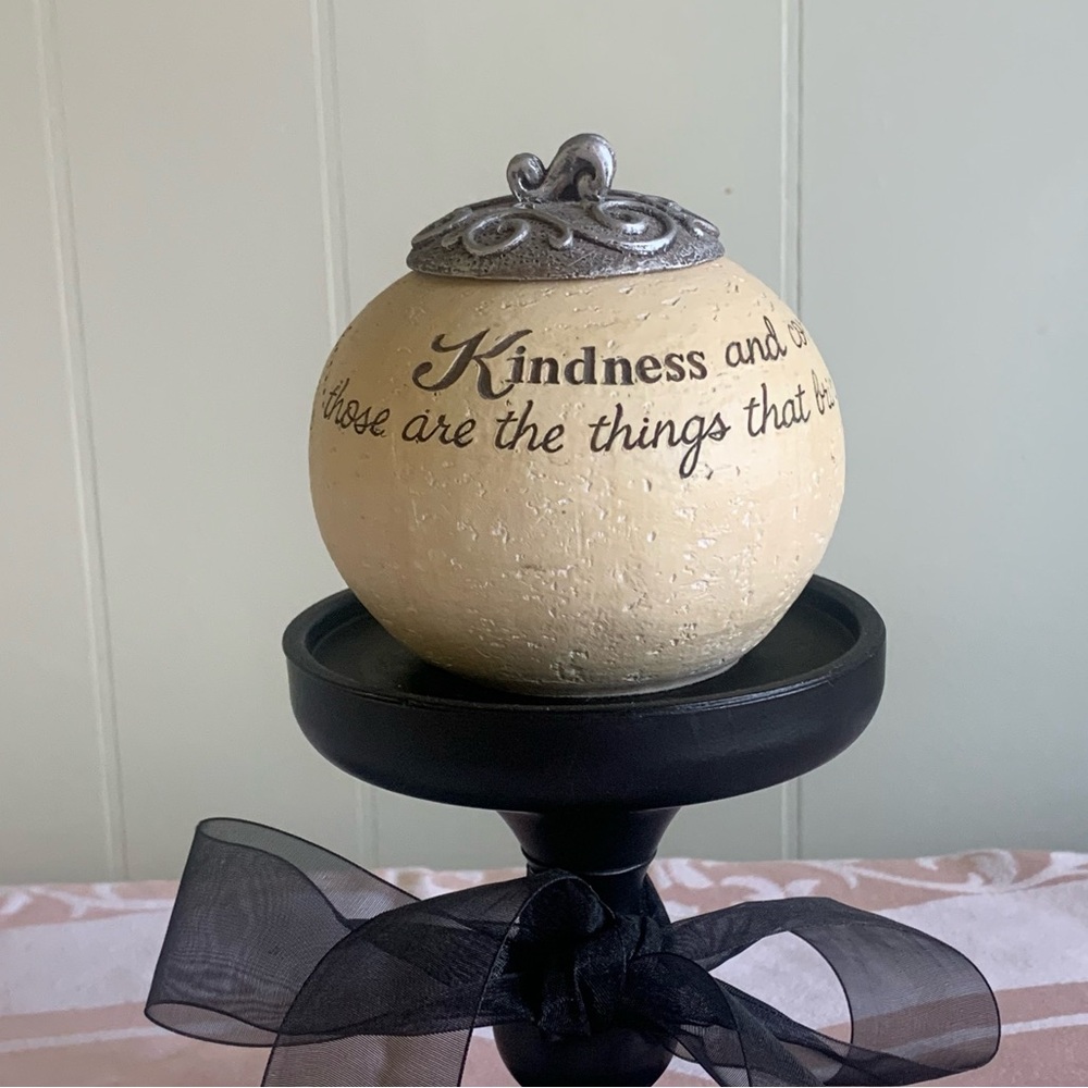 “Kindness” Terracotta Tea Light Holder